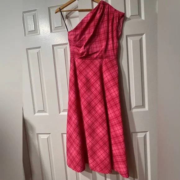 lela rose one shoulder dress LELA ROSE LX141XX BRIDESMAIDS One Shoulder Gown Sz 12 Navy